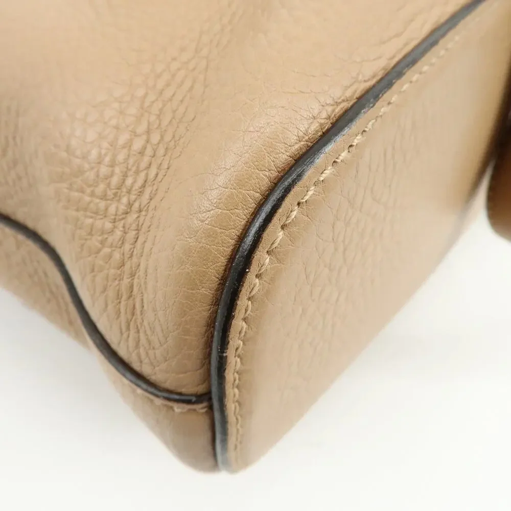 Gucci Bamboo Tassel Calfskin Backpack Beige